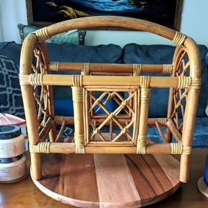 Vintage Boho Magazine Rack